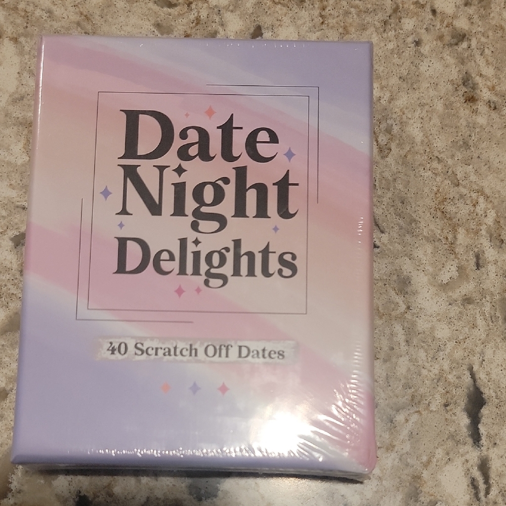 Date Night Delights Scratch-Off Cards - Pastel Pink & Lavender